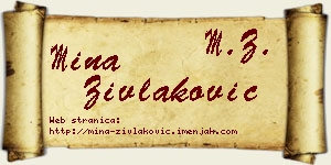 Mina Zivlaković vizit kartica